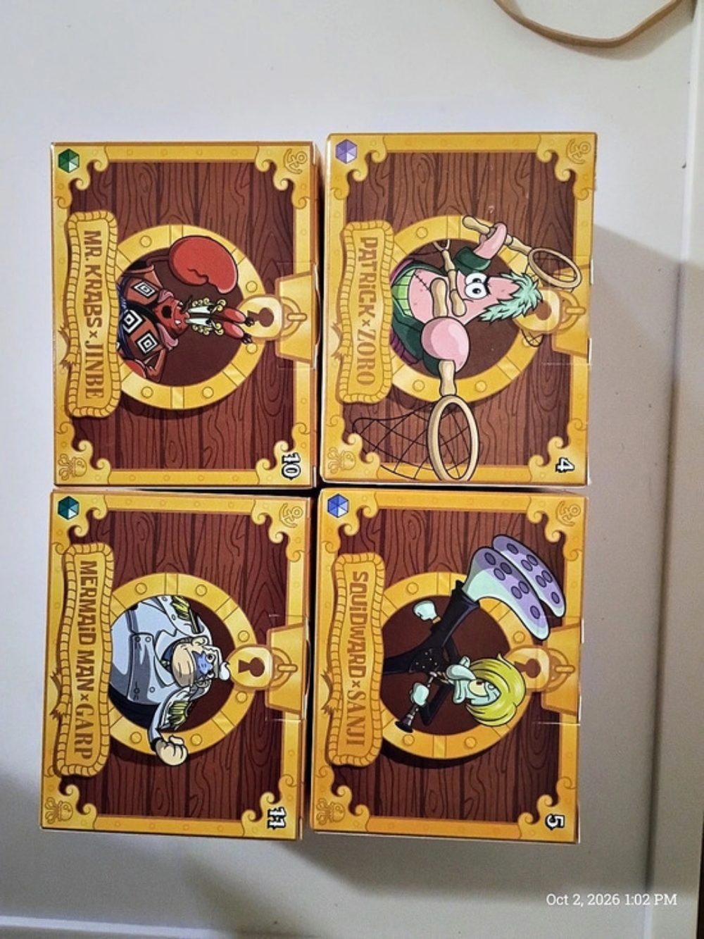 McDonald's SpongeBob SquarePants x One Piece Crossover Mystery Box Figures